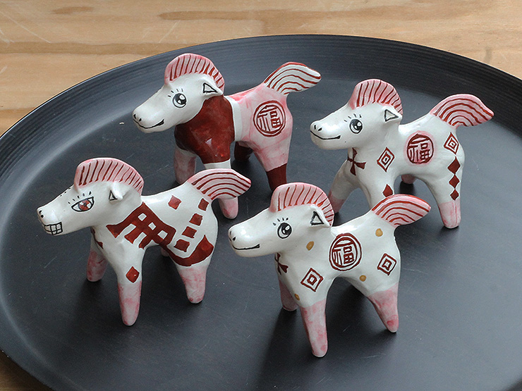 山口祥治の2026干支置物・「ウマジャロウ」　【NO.13～NO.16】